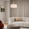 Poetix 500mm Pendant  Beige / Ivory Shade - lifestyle