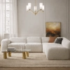 Brevan 5Lt Ant Gold / Alabaster Pendant - lifestyle