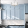 Norel 6LT Pendant  Nickel - 500mm - lifestyle