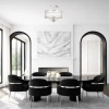 Norel 4LT Pendant  Nickel - 400mm - lifestyle