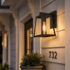 Bahamas-Down Black Exterior Wall Light IP54 lifestyle