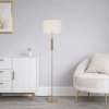 Poetix Floor Lamp  Matt Gold / Ivory Shade - lifestyle