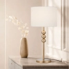 Poetix Table Lamp  Matt Gold / Ivory Shade - lifestyle