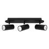 Urban 3 Light Black Spotlight - Cougar