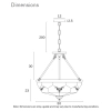 Telbix Lighting Valmont Brass Pendant Dimensions