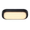 Viggo Black Oval 16w LED Bunker IP65