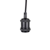 Ailia Imports Matte Black Vintage Cord Set without Globe