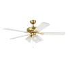 Eglo Waikiki White Ceiling Fan Light Kit 20518411 - fan and light pic