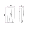 Wig wall light size