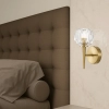 Zaha Antique Gold/Crystal Interior 1LT Wall Light ZAHA WB1-AGCR - lifestyle
