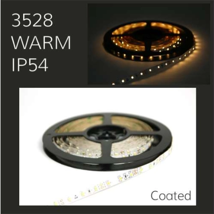 5050 LED Strip Lighting - IP54 Coated - Warm White