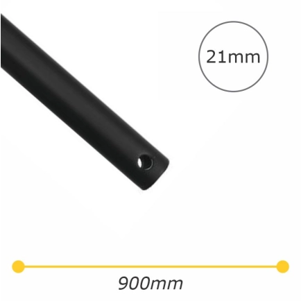Eglo Surf DC Ceiling Fan 900mm Extension Rod - Black