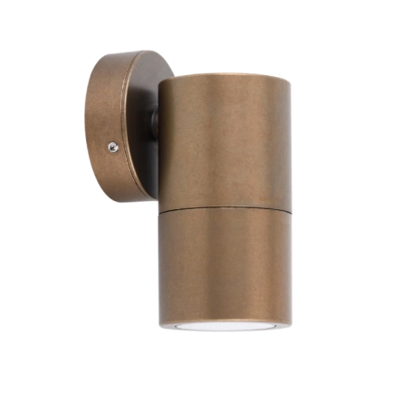 CLA PG1FBR1 - Single Fixed Wall light- Aged Brass - 1 x GU10 