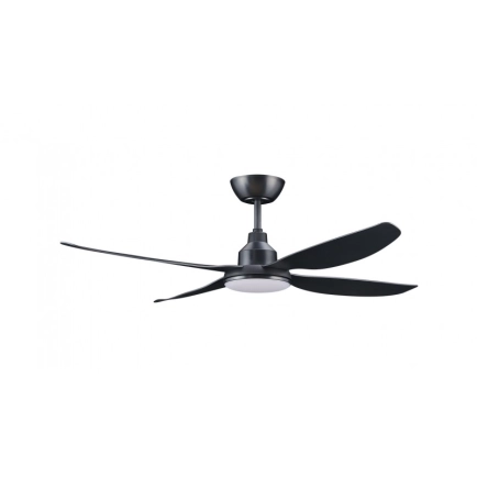Ventair Alaska DC 52" Ceiling Fan Black With Light