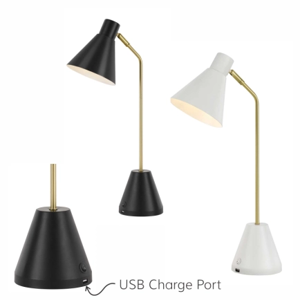 Telbix Lighting Ambia USB Table Lamp - 2 Colours