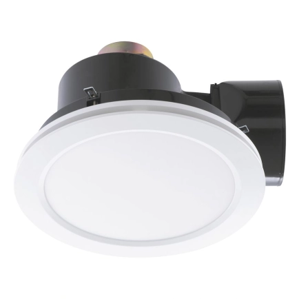 Mercator Revoline White Exhaust Fan & Light BE380ESPWH