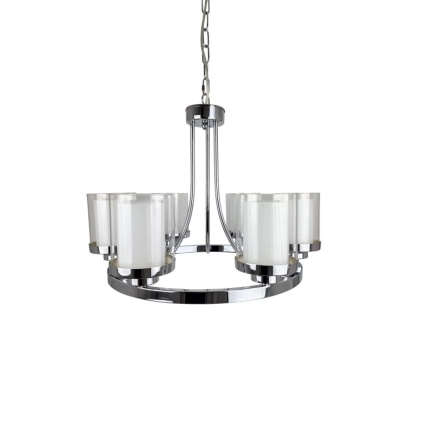 Ailia Imports Bedford 6 Light Chrome Pendant Light
