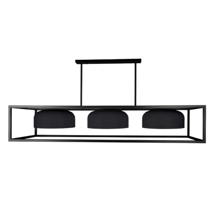 Fiorentino Lighting Bellucci Black Fram Black Shades Pendant