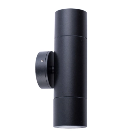 CLA PGUDBL - Black Up / Down Pillar Light - 2 x GU10 