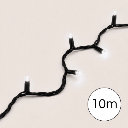 Lumenesk Fairy (10m) Cool LED/Black wire