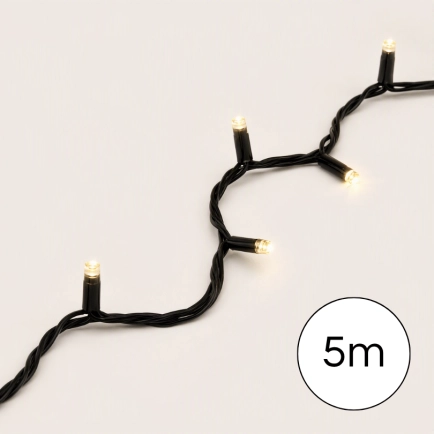 **Lumenesk Fairy (5m) Warm LED/Black wire