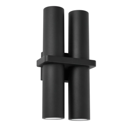 Briller02 -GU10 Up/Down Double Pillar Light Black