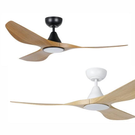 Eglo Lighting Surf DC Ceiling Fan with LED Light Kit - Timber Options