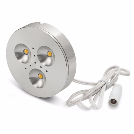 Ailia Imports - Cab 3 3watt Cabinet Light - Aluminium 3000K