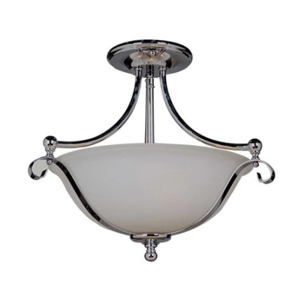 Dallas 2 Light Semi Flush Chrome