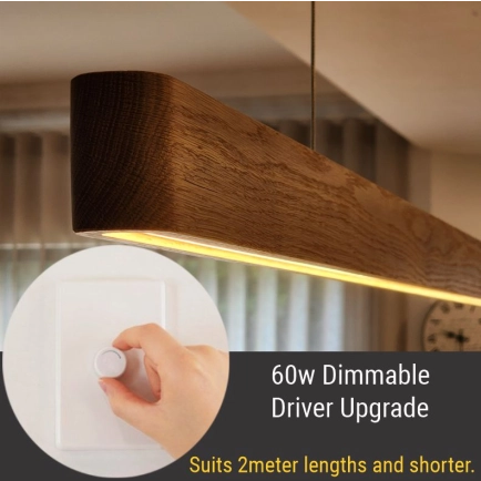 Timber pendant 60w dimmable driver upgrade