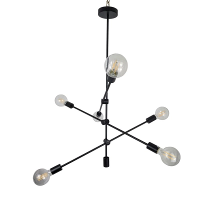Ailia Imports Hadley 6 Light Black Pendant