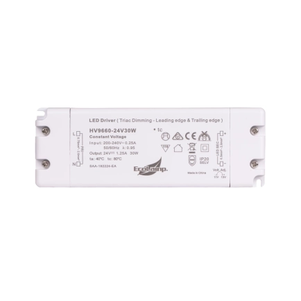 HV9660 30watt 12VDC  Constant Voltage Driver - Dimmable