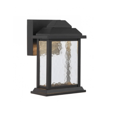 Jovaro 24cm Small Wall Light  Black - IP43