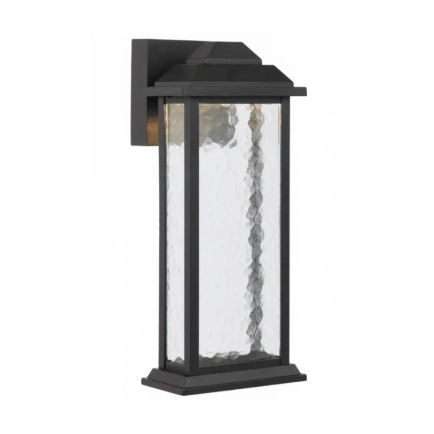 Jovaro 38cm Wall Light  Black - IP43