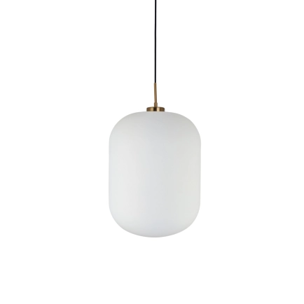 Kingsbury 350mm Opal/Brass Pendant