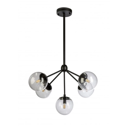 Fiorentino Lighting Klesh 5LT Cluster Pendant Black
