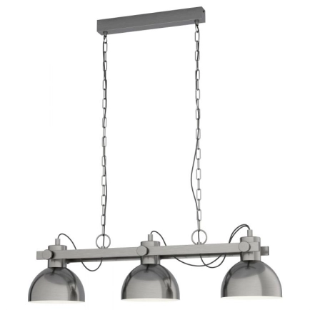 Eglo Lubenham 3 Light Aged Nickel Pendant 43168N