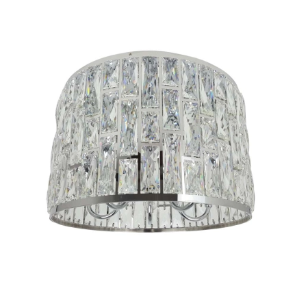 Ailia Imports Neve Close To Ceiling Crystal Chandelier
