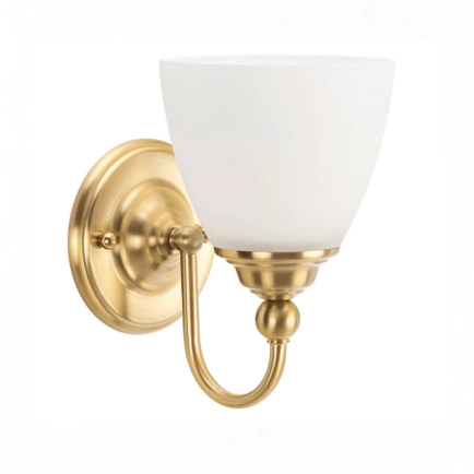 Nova 1 Light Wall Light Satin Brass 1001586