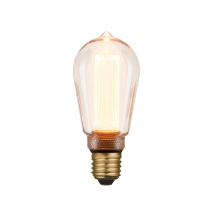 Mercator Lighting ST64 Pear Vintage 4W E27 1800K LED Amber Globe