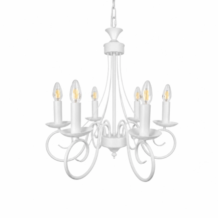 Piermont 6LT White Pendant - AP-1263-6-WHT