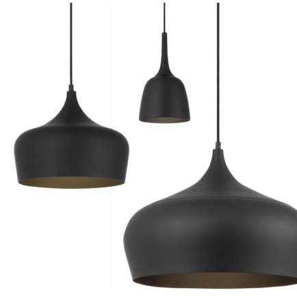 Telbix Lighting Polk Brushed Black Pendant Group