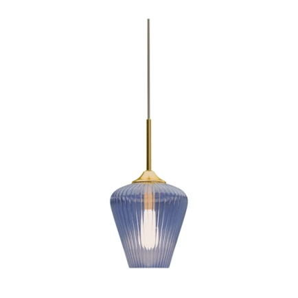 Calibo - Blue Ribbon Glass Pendant - 230mm