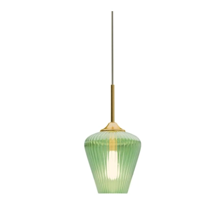 Calibo - Ribbon Glass Pendant - Green - 230mm
