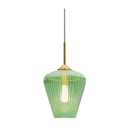 Calibo - Ribbon Glass Pendant - Green - 230mm