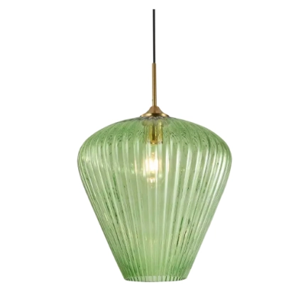 Calibo - Ribbon Glass Pendant - Green - 360mm