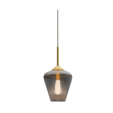 Calibo - Smoke Ribbon Glass Pendant - 230mm
