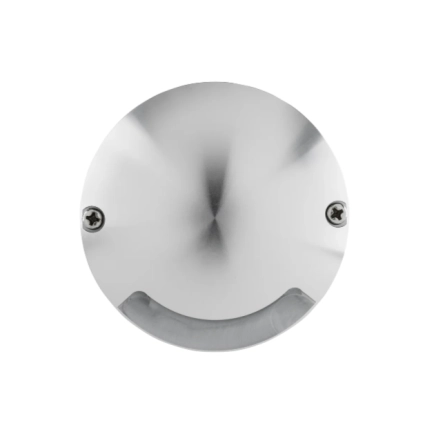 Havit Lighting Dome Recessed One Way Deck Light Silver Warm White Top View