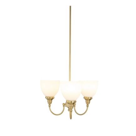 Benson 3 Light Pendant Satin Brass F/Up 1001583
