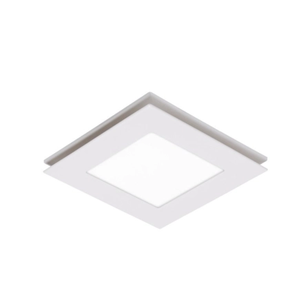 Flow 295 Square (Light) Exhaust Fan White MXFLFS30W